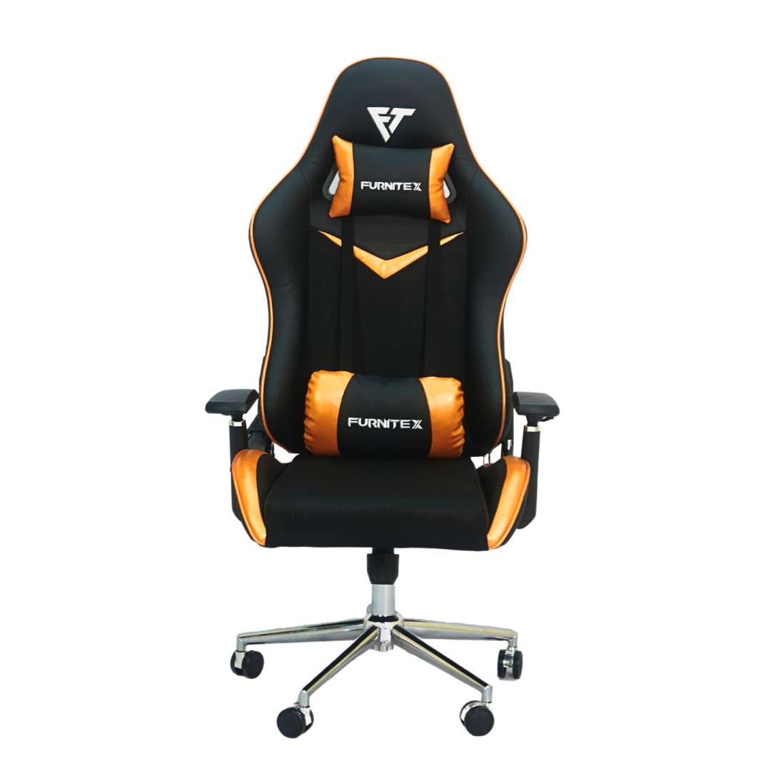 FURNITEX - Gaming Chair with 4D Armrest (FT-G2) Glossy Orange - best office chair in bangladesh,  executive chair for office, childs table and chair set, Gaming Chair, Digital Safety Locker, Bar Stool, leather boss chair, Restaurant Chair, Large Antique Wall Mirror -Furnitex Limited