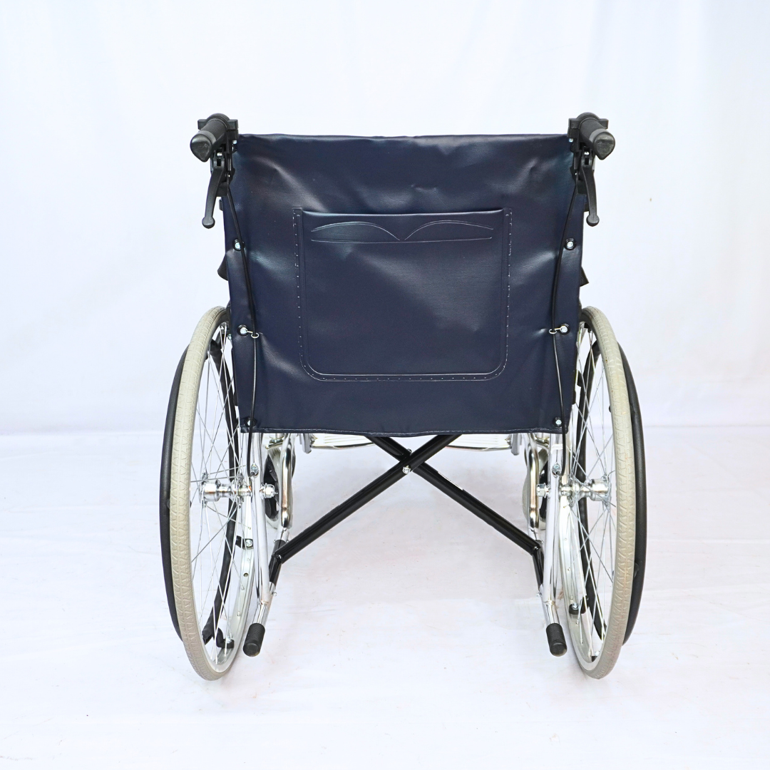 FURNITEX Safety Belt Manual Self-propelled Wheelchair Dual Break System (FT-WC1) - best office chair in bangladesh,  executive chair for office, childs table and chair set, Gaming Chair, Digital Safety Locker, Bar Stool, leather boss chair, Restaurant Chair, Large Antique Wall Mirror -Furnitex Limited