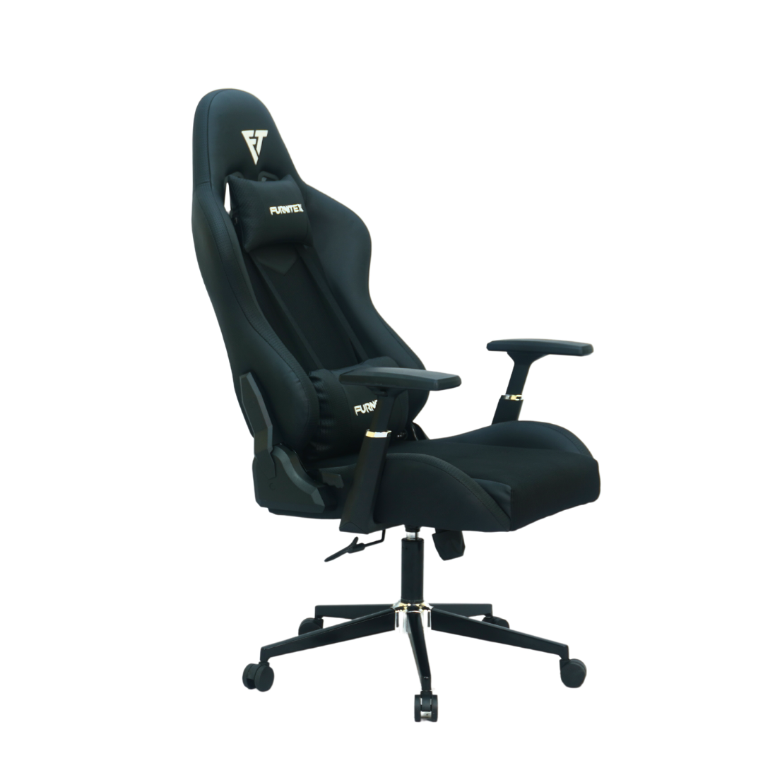 Gaming Chair with 4D Armrest (FT-G1)Black - best office chair in bangladesh,  executive chair for office, childs table and chair set, Gaming Chair, Digital Safety Locker, Bar Stool, leather boss chair, Restaurant Chair, Large Antique Wall Mirror -Furnitex Limited