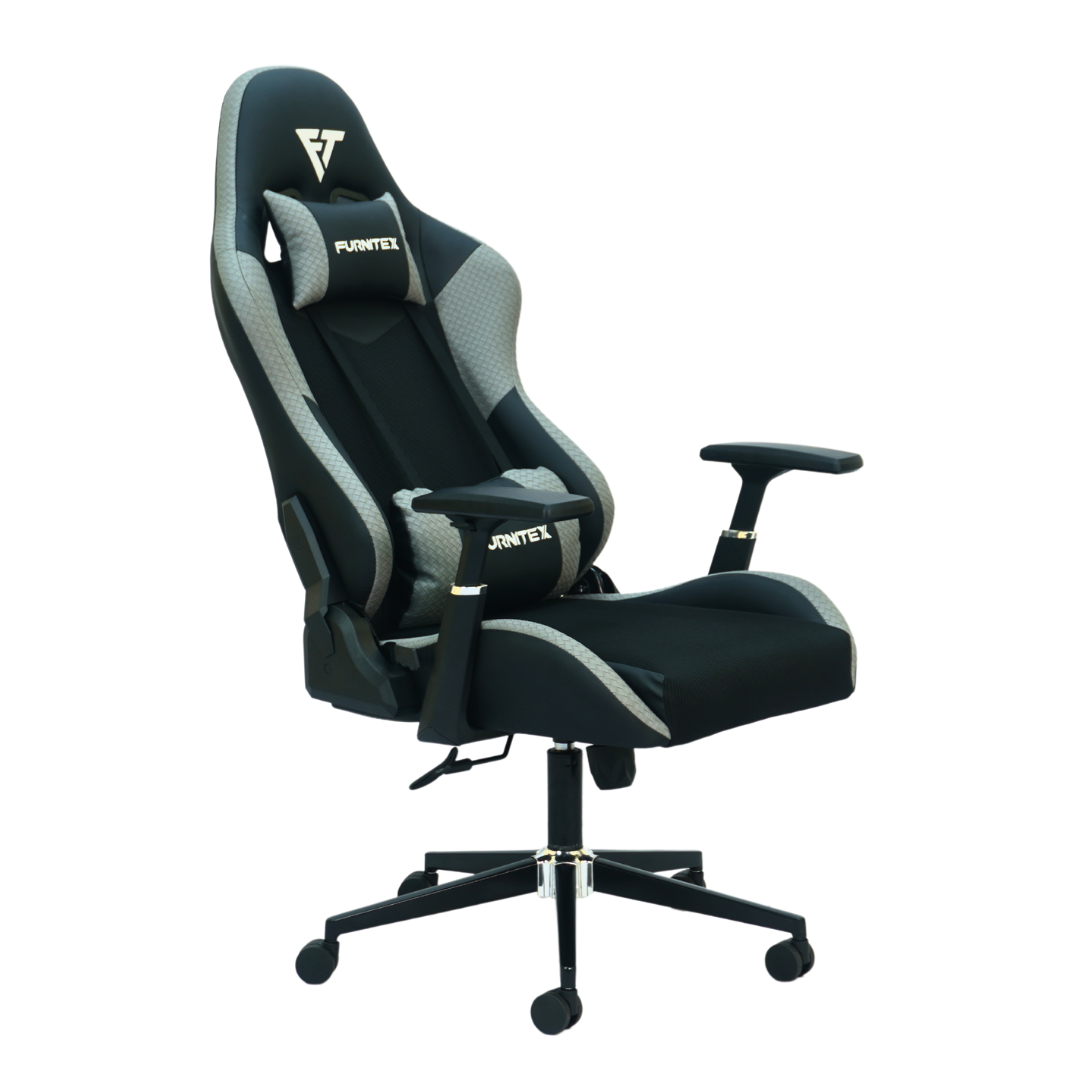 Gaming Chair with 4D Armrest (FT-G1) Gray - best office chair in bangladesh,  executive chair for office, childs table and chair set, Gaming Chair, Digital Safety Locker, Bar Stool, leather boss chair, Restaurant Chair, Large Antique Wall Mirror -Furnitex Limited