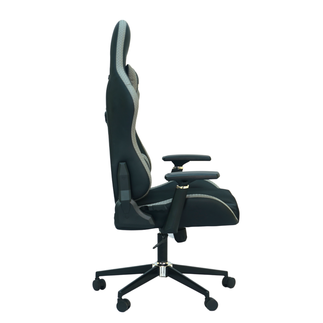 Gaming Chair with 4D Armrest (FT-G1) Gray - best office chair in bangladesh,  executive chair for office, childs table and chair set, Gaming Chair, Digital Safety Locker, Bar Stool, leather boss chair, Restaurant Chair, Large Antique Wall Mirror -Furnitex Limited