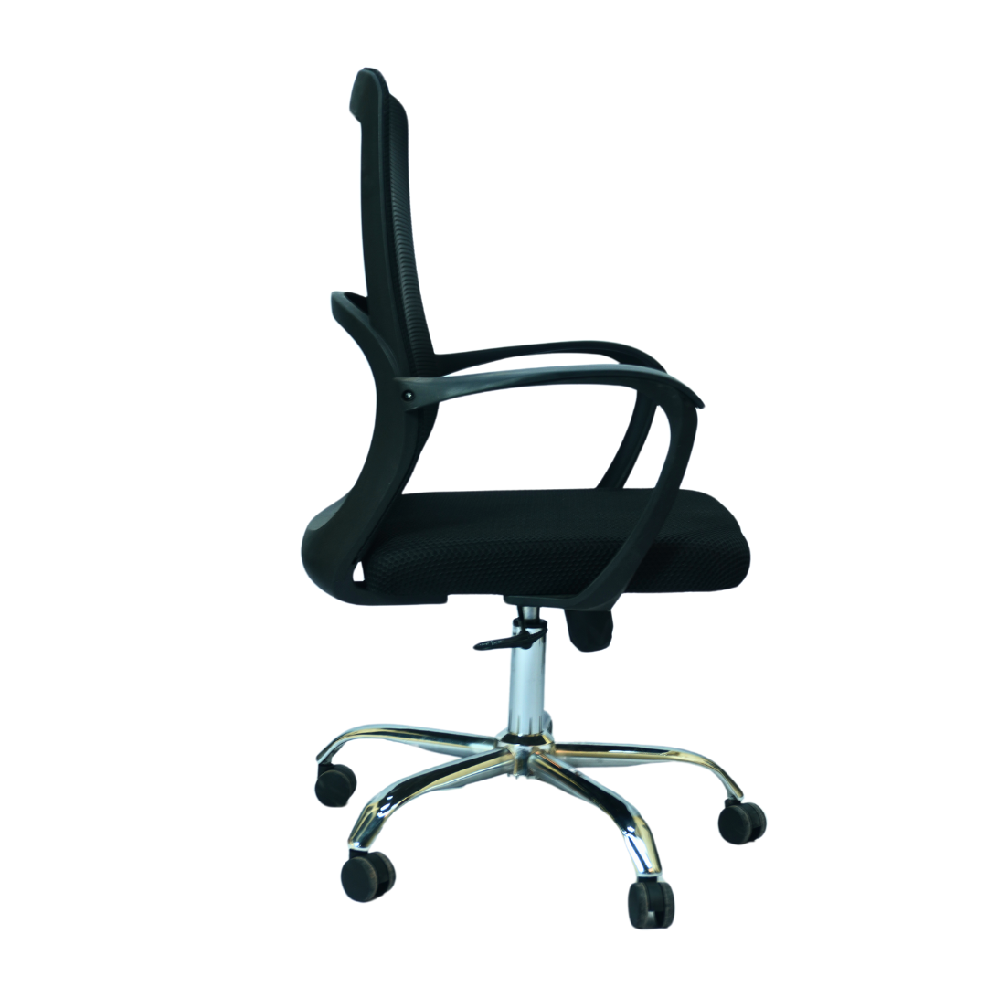 Hydraulic Chair (FT-J166-B) Black - best office chair in bangladesh,  executive chair for office, childs table and chair set, Gaming Chair, Digital Safety Locker, Bar Stool, leather boss chair, Restaurant Chair, Large Antique Wall Mirror -Furnitex Limited
