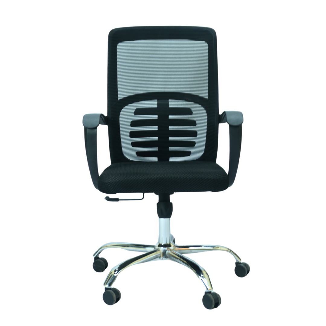 Hydraulic Chair (FT-J166-B) Black - best office chair in bangladesh,  executive chair for office, childs table and chair set, Gaming Chair, Digital Safety Locker, Bar Stool, leather boss chair, Restaurant Chair, Large Antique Wall Mirror -Furnitex Limited