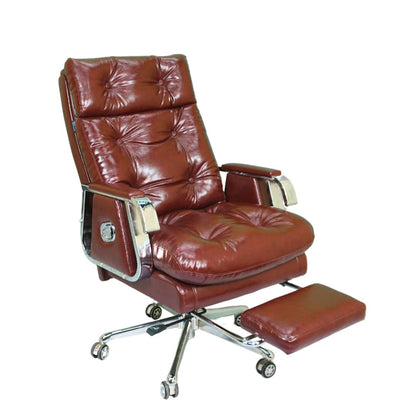 Comfortable Luxury Boss Chair (FT-HM09) Pro Chocolate - best office chair in bangladesh,  executive chair for office, childs table and chair set, Gaming Chair, Digital Safety Locker, Bar Stool, leather boss chair, Restaurant Chair, Large Antique Wall Mirror -Furnitex Limited