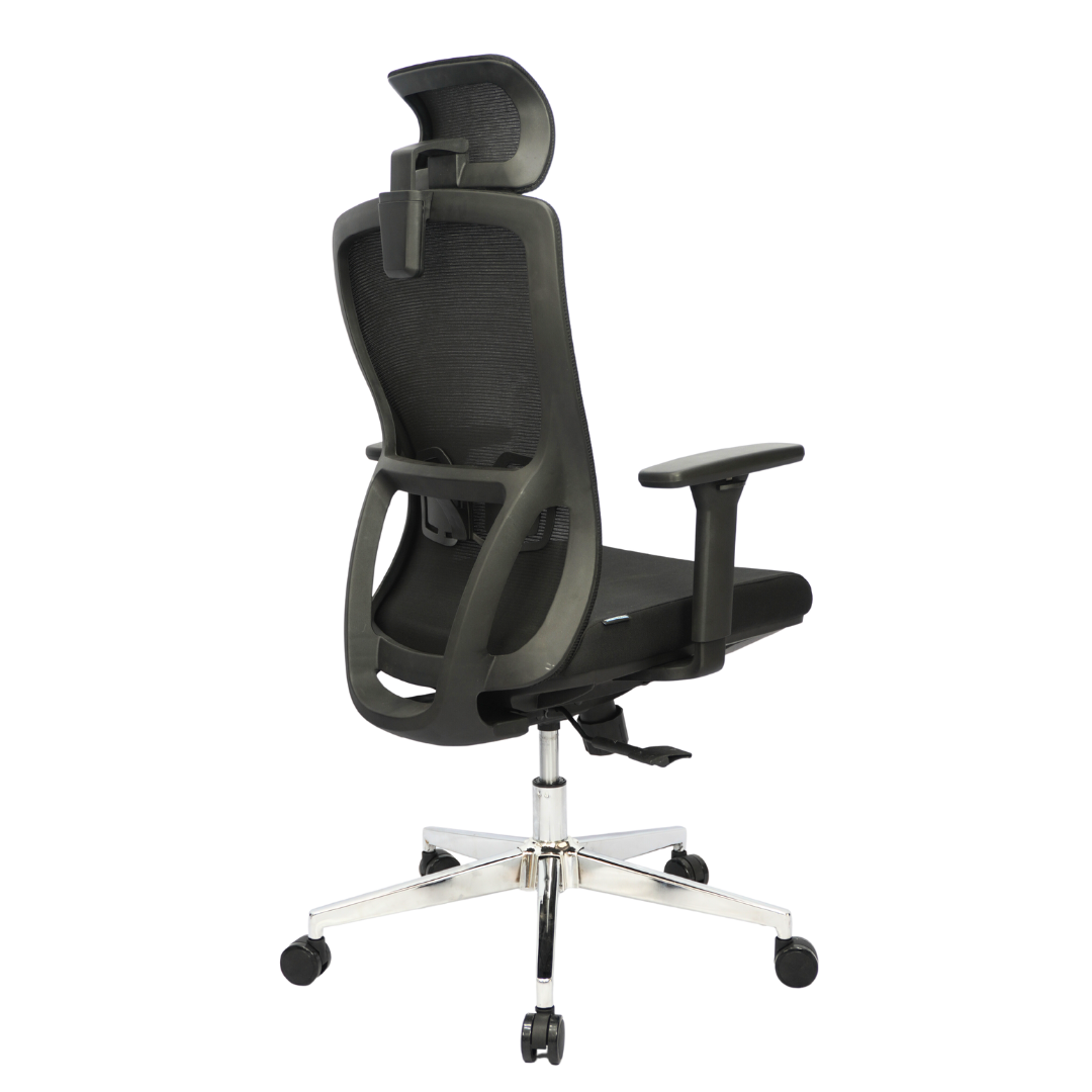 Mesh Office Chair (FT-940N3E) Black With Legrest - best office chair in bangladesh,  executive chair for office, childs table and chair set, Gaming Chair, Digital Safety Locker, Bar Stool, leather boss chair, Restaurant Chair, Large Antique Wall Mirror -Furnitex Limited