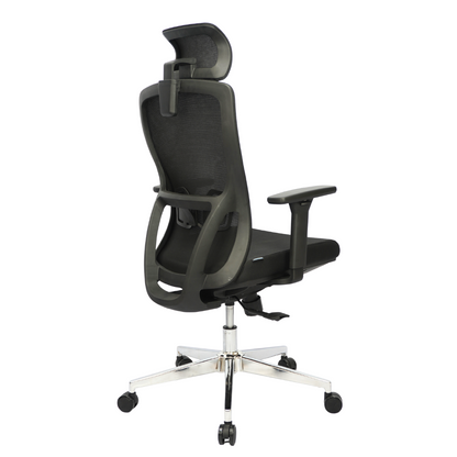 Mesh Office Chair (FT-940N3E) Black With Legrest - best office chair in bangladesh,  executive chair for office, childs table and chair set, Gaming Chair, Digital Safety Locker, Bar Stool, leather boss chair, Restaurant Chair, Large Antique Wall Mirror -Furnitex Limited