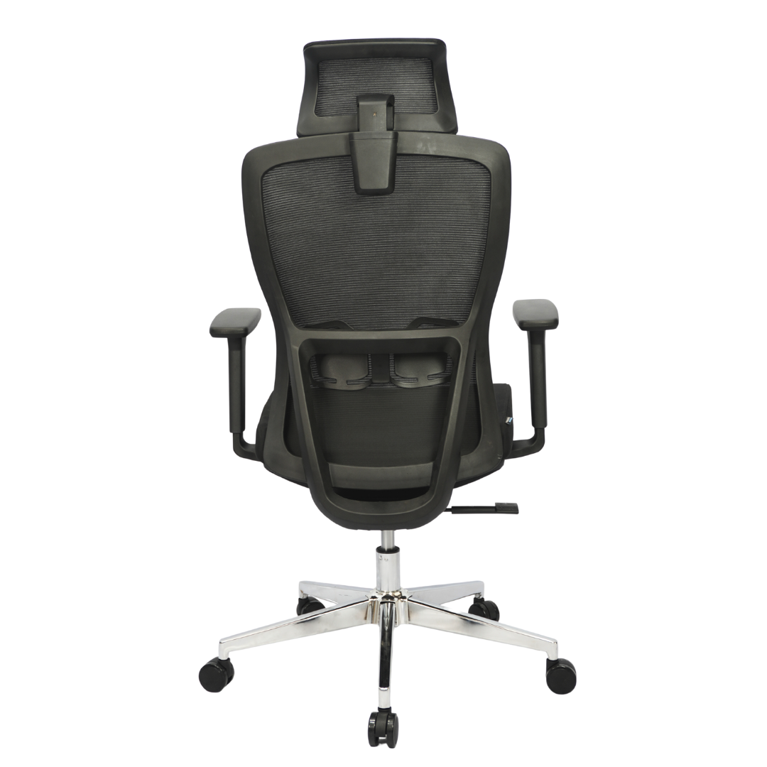 Mesh Office Chair (FT-940N3E) Black With Legrest - best office chair in bangladesh,  executive chair for office, childs table and chair set, Gaming Chair, Digital Safety Locker, Bar Stool, leather boss chair, Restaurant Chair, Large Antique Wall Mirror -Furnitex Limited