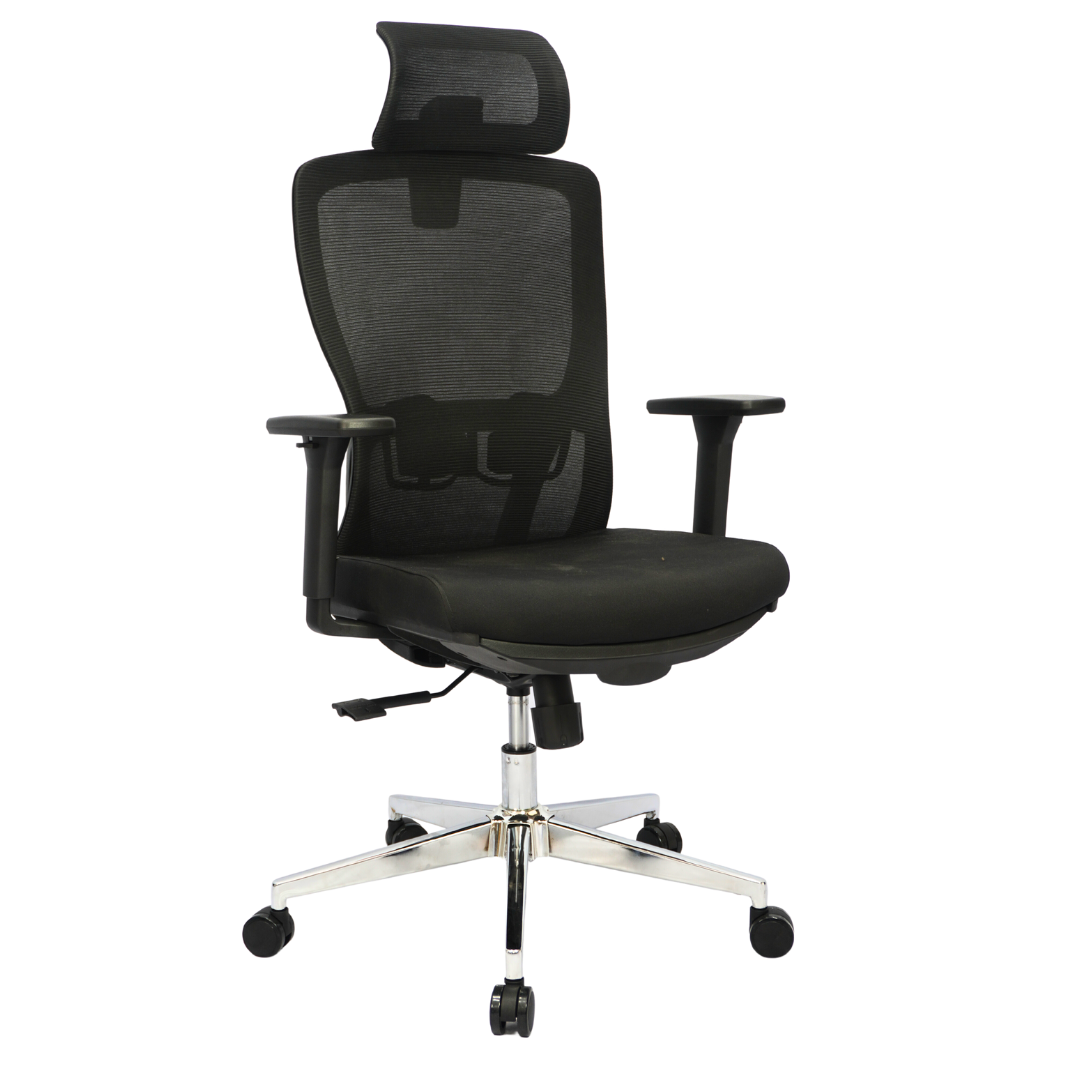Mesh Office Chair (FT-940N3E) Black With Legrest - best office chair in bangladesh,  executive chair for office, childs table and chair set, Gaming Chair, Digital Safety Locker, Bar Stool, leather boss chair, Restaurant Chair, Large Antique Wall Mirror -Furnitex Limited