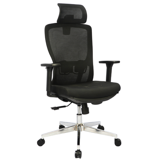 Mesh Office Chair (FT-940N3E) Black With Legrest - best office chair in bangladesh,  executive chair for office, childs table and chair set, Gaming Chair, Digital Safety Locker, Bar Stool, leather boss chair, Restaurant Chair, Large Antique Wall Mirror -Furnitex Limited