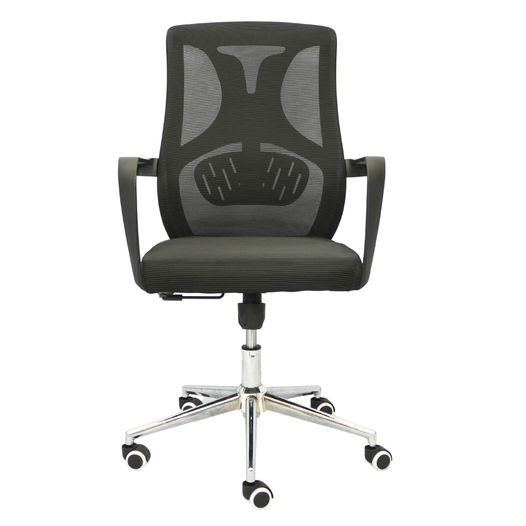 Multiple Uses Hydraulic Chair (FT-J161B) Black - best office chair in bangladesh,  executive chair for office, childs table and chair set, Gaming Chair, Digital Safety Locker, Bar Stool, leather boss chair, Restaurant Chair, Large Antique Wall Mirror -Furnitex Limited