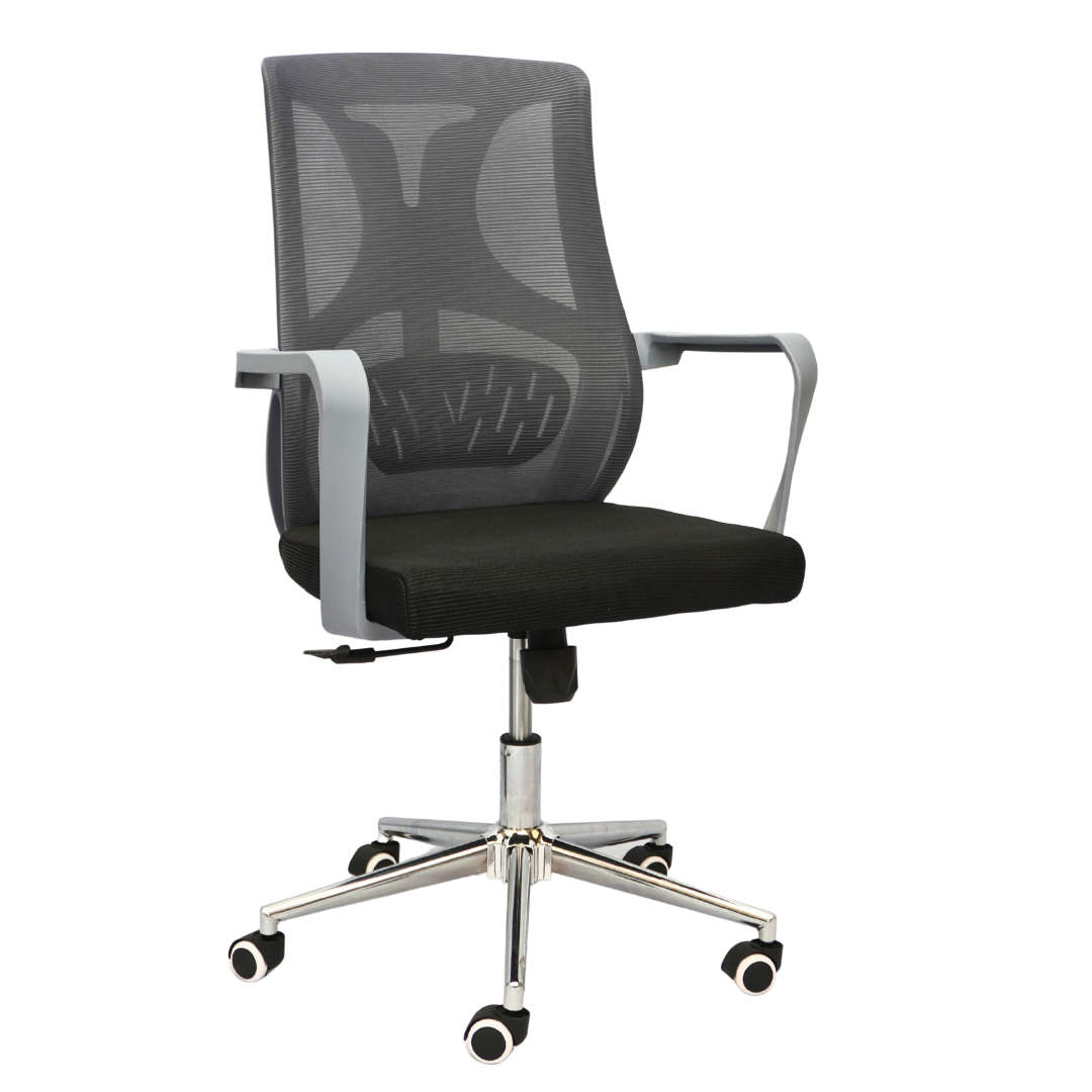 Multiple Uses Hydraulic Chair (FT-J161B) Gray - best office chair in bangladesh,  executive chair for office, childs table and chair set, Gaming Chair, Digital Safety Locker, Bar Stool, leather boss chair, Restaurant Chair, Large Antique Wall Mirror -Furnitex Limited