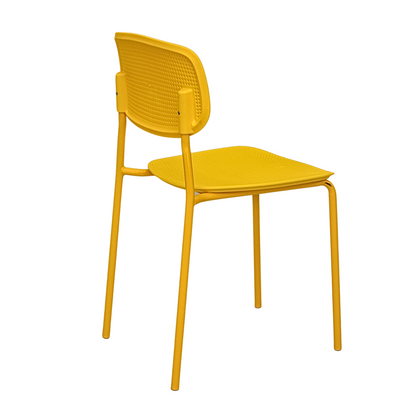 Plastic Ace Canteen Chair (FT-PCC03) Yellow - best office chair in bangladesh,  executive chair for office, childs table and chair set, Gaming Chair, Digital Safety Locker, Bar Stool, leather boss chair, Restaurant Chair, Large Antique Wall Mirror -Furnitex Limited
