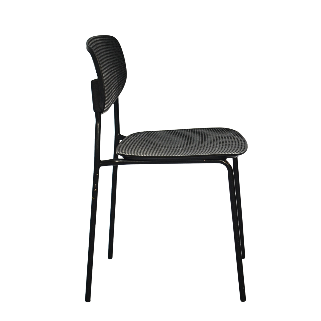 Plastic Ace Restaurant Chair (FT-PCC01) Black - best office chair in bangladesh,  executive chair for office, childs table and chair set, Gaming Chair, Digital Safety Locker, Bar Stool, leather boss chair, Restaurant Chair, Large Antique Wall Mirror -Furnitex Limited