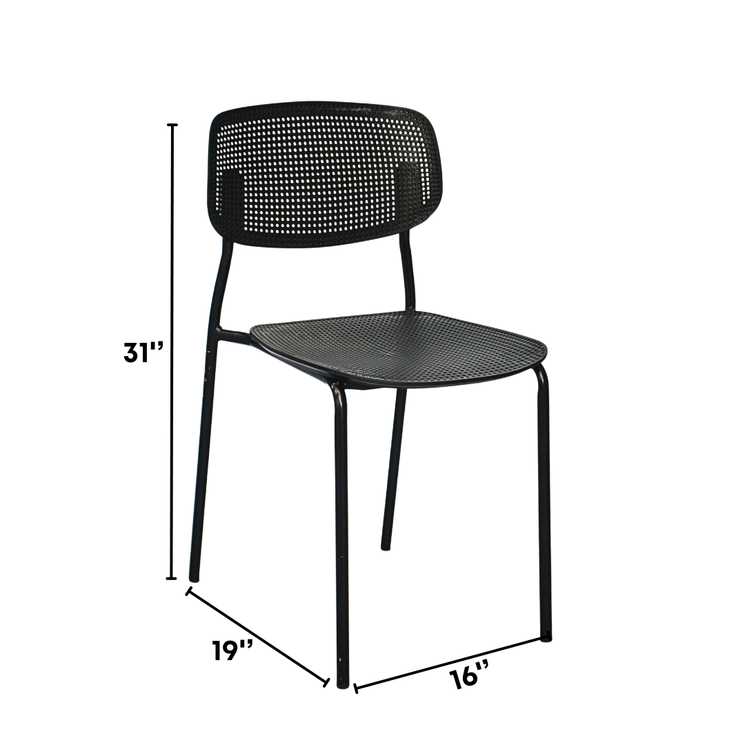 Plastic Ace Restaurant Chair (FT-PCC01) Black - best office chair in bangladesh,  executive chair for office, childs table and chair set, Gaming Chair, Digital Safety Locker, Bar Stool, leather boss chair, Restaurant Chair, Large Antique Wall Mirror -Furnitex Limited