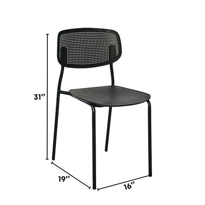 Plastic Ace Restaurant Chair (FT-PCC01) Black - best office chair in bangladesh,  executive chair for office, childs table and chair set, Gaming Chair, Digital Safety Locker, Bar Stool, leather boss chair, Restaurant Chair, Large Antique Wall Mirror -Furnitex Limited