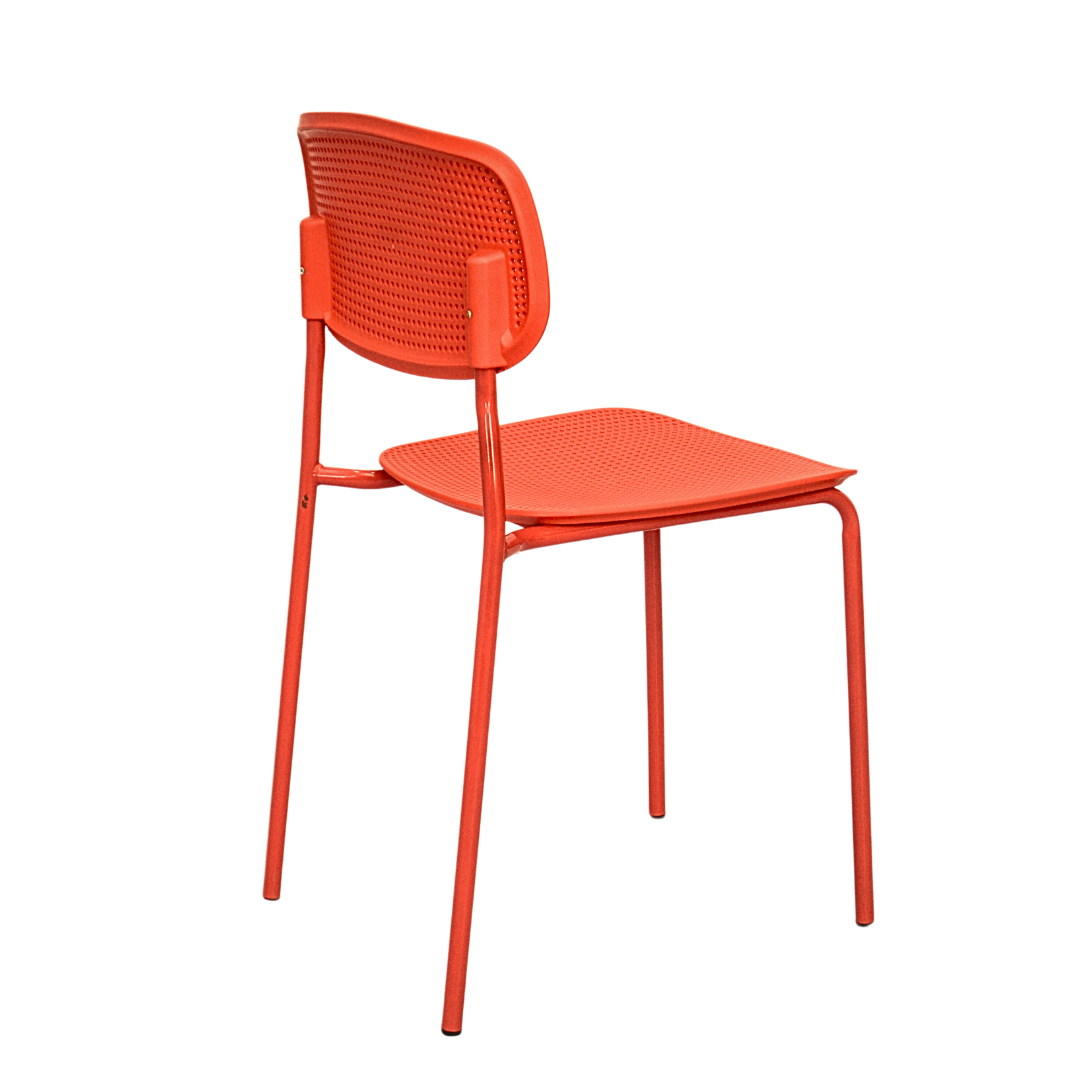 Plastic Ace Restaurant Chair (FT-PCC02) Red - best office chair in bangladesh,  executive chair for office, childs table and chair set, Gaming Chair, Digital Safety Locker, Bar Stool, leather boss chair, Restaurant Chair, Large Antique Wall Mirror -Furnitex Limited