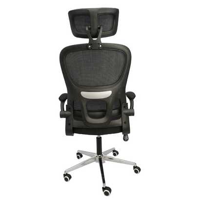 Revolving Office Chair (FT-H2404) Black - best office chair in bangladesh,  executive chair for office, childs table and chair set, Gaming Chair, Digital Safety Locker, Bar Stool, leather boss chair, Restaurant Chair, Large Antique Wall Mirror -Furnitex Limited