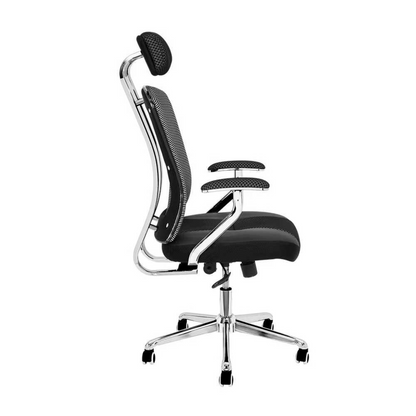 Revolving Office Chair (FT-HB698) Black - best office chair in bangladesh,  executive chair for office, childs table and chair set, Gaming Chair, Digital Safety Locker, Bar Stool, leather boss chair, Restaurant Chair, Large Antique Wall Mirror -Furnitex Limited