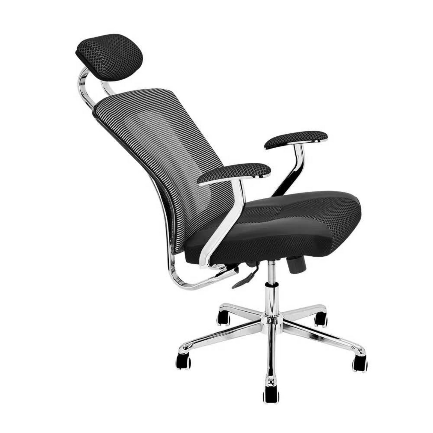 Revolving Office Chair (FT-HB698) Black - best office chair in bangladesh,  executive chair for office, childs table and chair set, Gaming Chair, Digital Safety Locker, Bar Stool, leather boss chair, Restaurant Chair, Large Antique Wall Mirror -Furnitex Limited