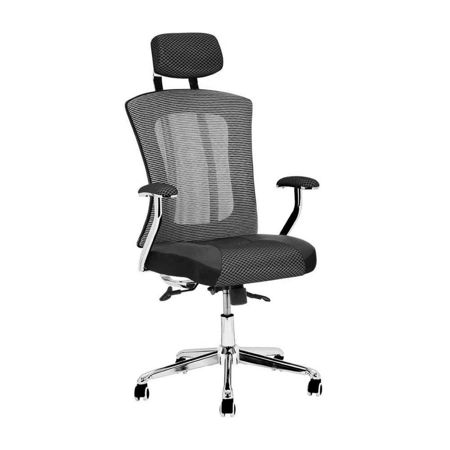 Revolving Office Chair (FT-HB698) Black - best office chair in bangladesh,  executive chair for office, childs table and chair set, Gaming Chair, Digital Safety Locker, Bar Stool, leather boss chair, Restaurant Chair, Large Antique Wall Mirror -Furnitex Limited