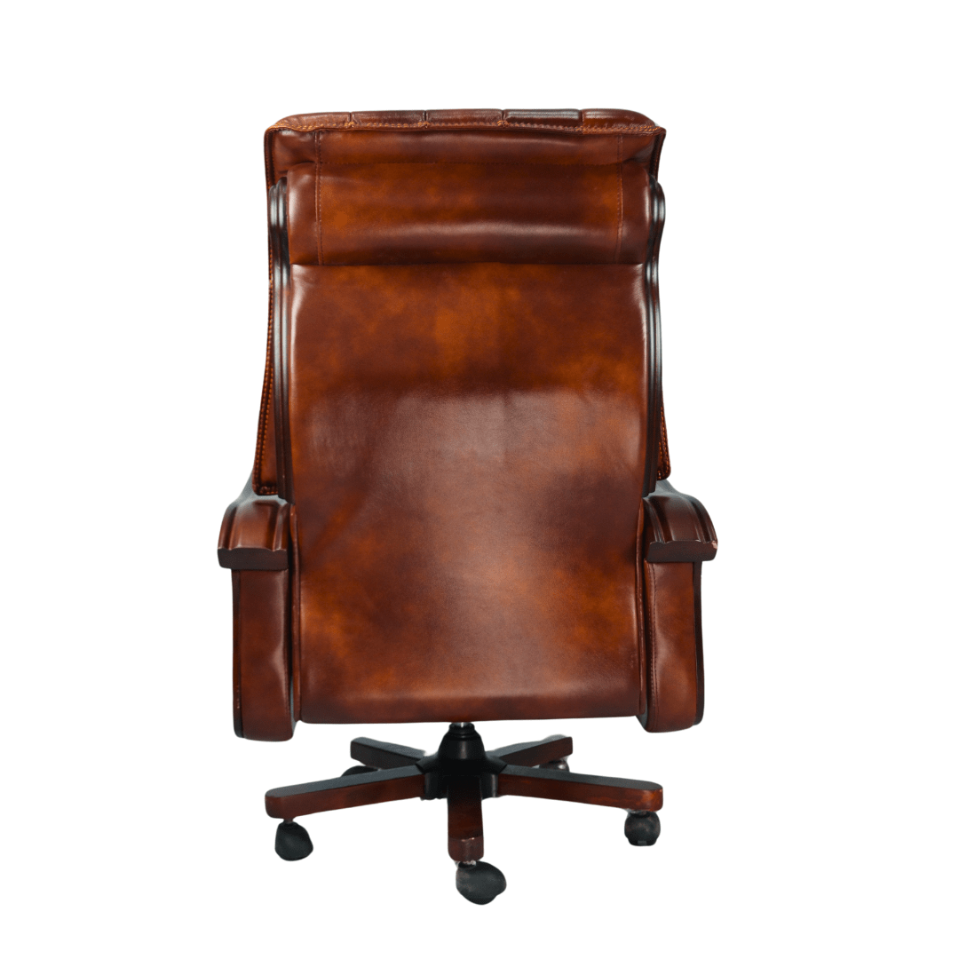 Royal Cowhide Leather Boss Chair – Ergonomic Office Chair in Bangladesh