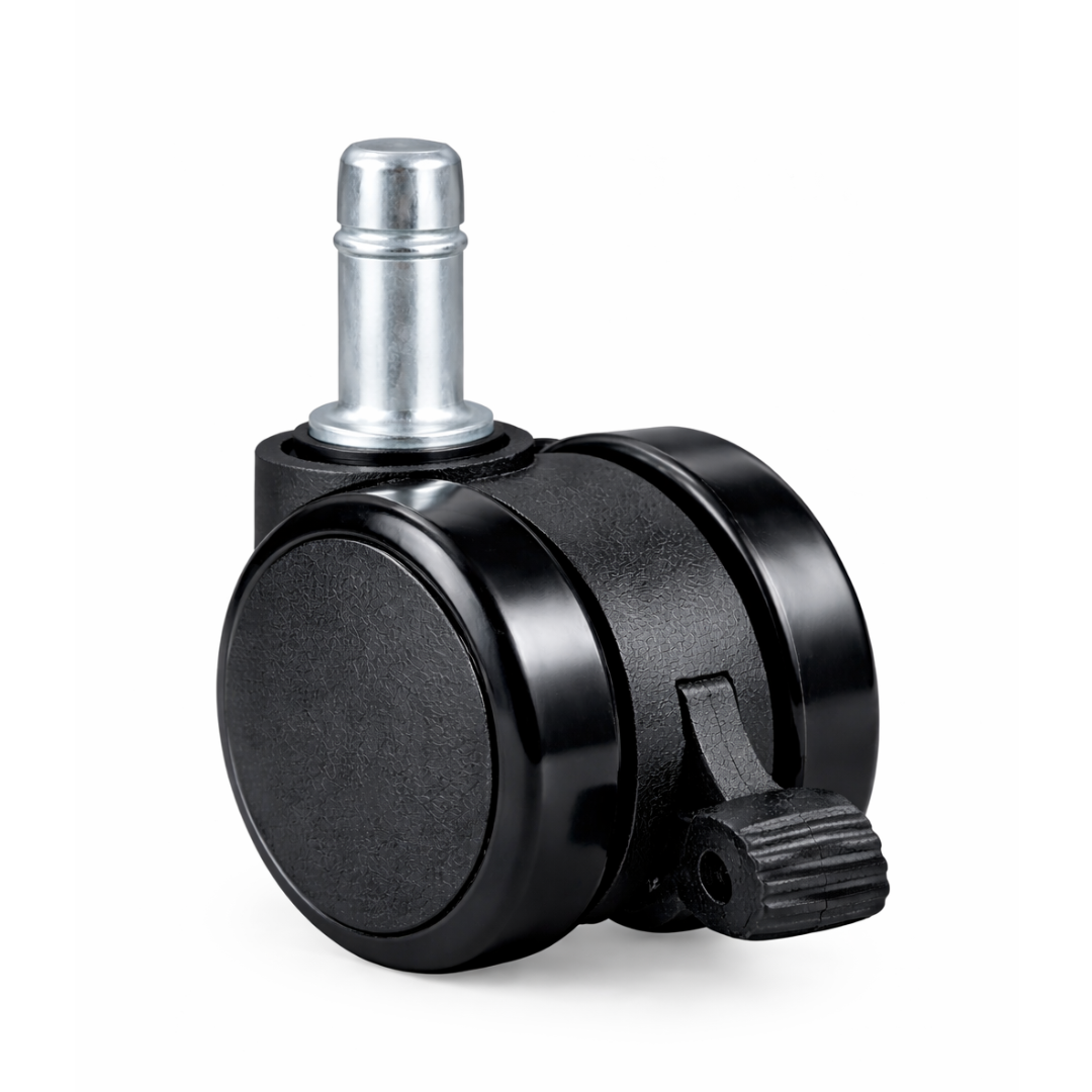 Office Chair Caster Wheels with lock – Universal Fit, Heavy Duty & Smooth Rolling (Set of 5) - Furnitex Limited