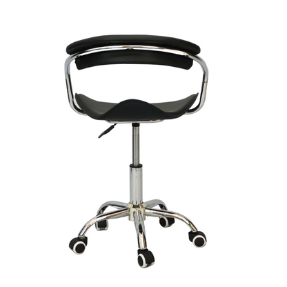 Wheel Bar Stool (FT-B319) Black - best office chair in bangladesh,  executive chair for office, childs table and chair set, Gaming Chair, Digital Safety Locker, Bar Stool, leather boss chair, Restaurant Chair, Large Antique Wall Mirror -Furnitex Limited