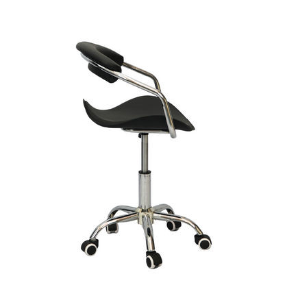 Wheel Bar Stool (FT-B319) Black - best office chair in bangladesh,  executive chair for office, childs table and chair set, Gaming Chair, Digital Safety Locker, Bar Stool, leather boss chair, Restaurant Chair, Large Antique Wall Mirror -Furnitex Limited