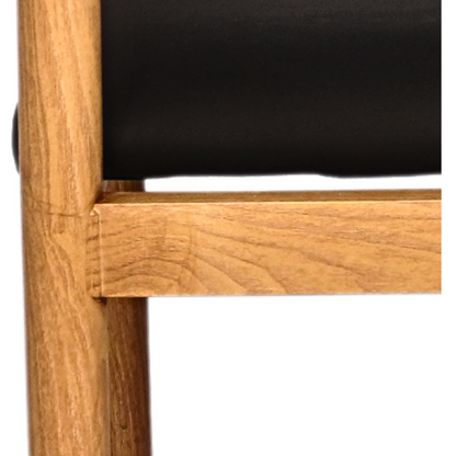 Wooden Grain Metal Chair in Natural Finish with Black Vinyl Seat (FT-WMC01) - best office chair in bangladesh,  executive chair for office, childs table and chair set, Gaming Chair, Digital Safety Locker, Bar Stool, leather boss chair, Restaurant Chair, Large Antique Wall Mirror -Furnitex Limited