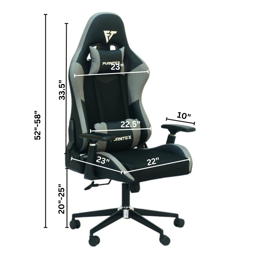 Gaming Chair with 4D Armrest (FT-G1) Gray