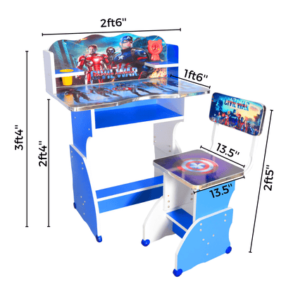Baby Study Table And Chair (FT- BST02) - best office chair in bangladesh,  executive chair for office, childs table and chair set, Gaming Chair, Digital Safety Locker, Bar Stool, leather boss chair, Restaurant Chair, Large Antique Wall Mirror -Furnitex Limited