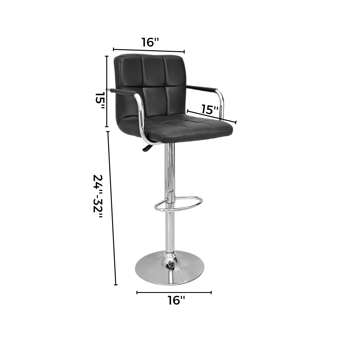 Bar stool (FT-B303A-1) Black - best office chair in bangladesh,  executive chair for office, childs table and chair set, Gaming Chair, Digital Safety Locker, Bar Stool, leather boss chair, Restaurant Chair, Large Antique Wall Mirror -Furnitex Limited