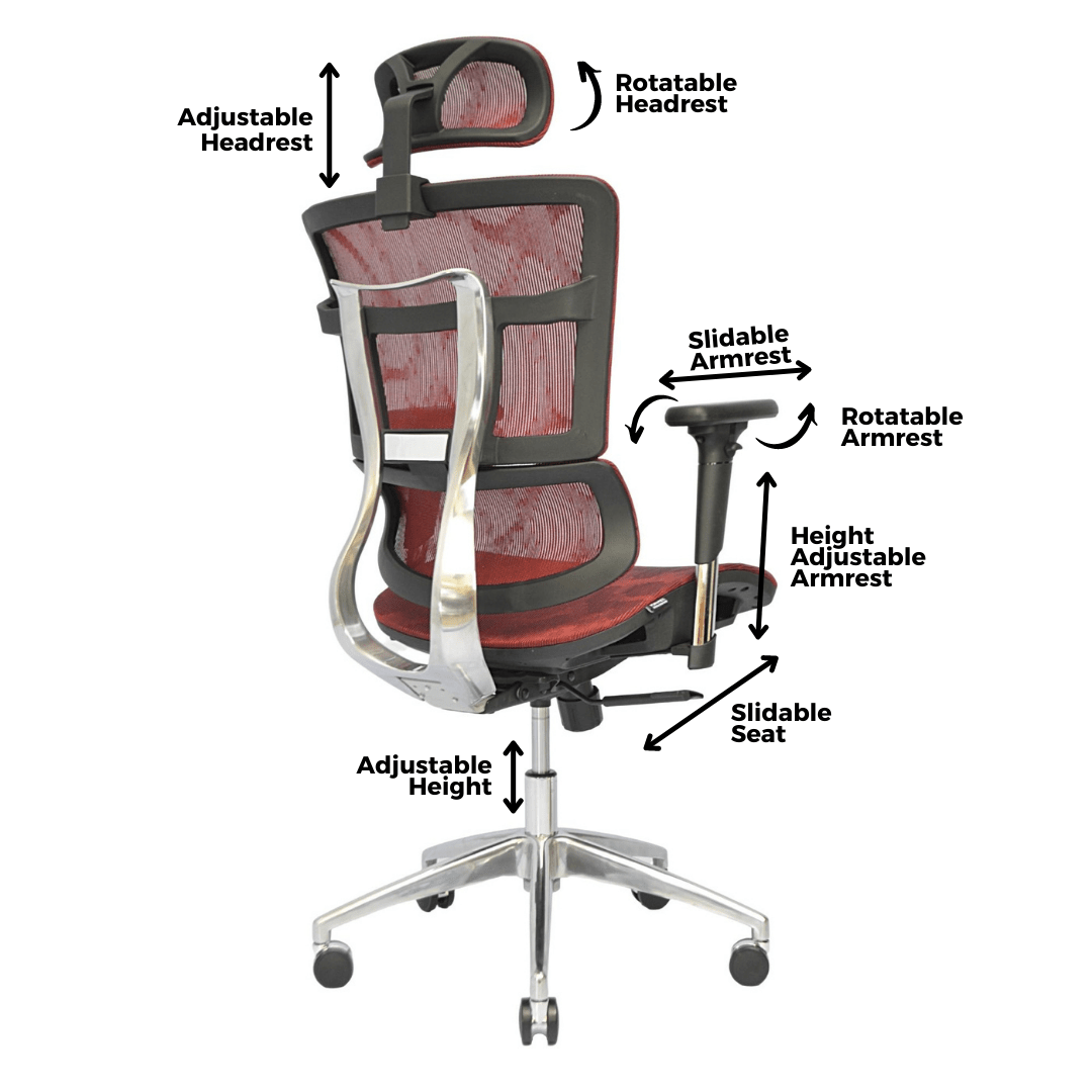 Complete Multifunction Chair (FT-HC03) Garnet Red - best office chair in bangladesh,  executive chair for office, childs table and chair set, Gaming Chair, Digital Safety Locker, Bar Stool, leather boss chair, Restaurant Chair, Large Antique Wall Mirror -Furnitex Limited