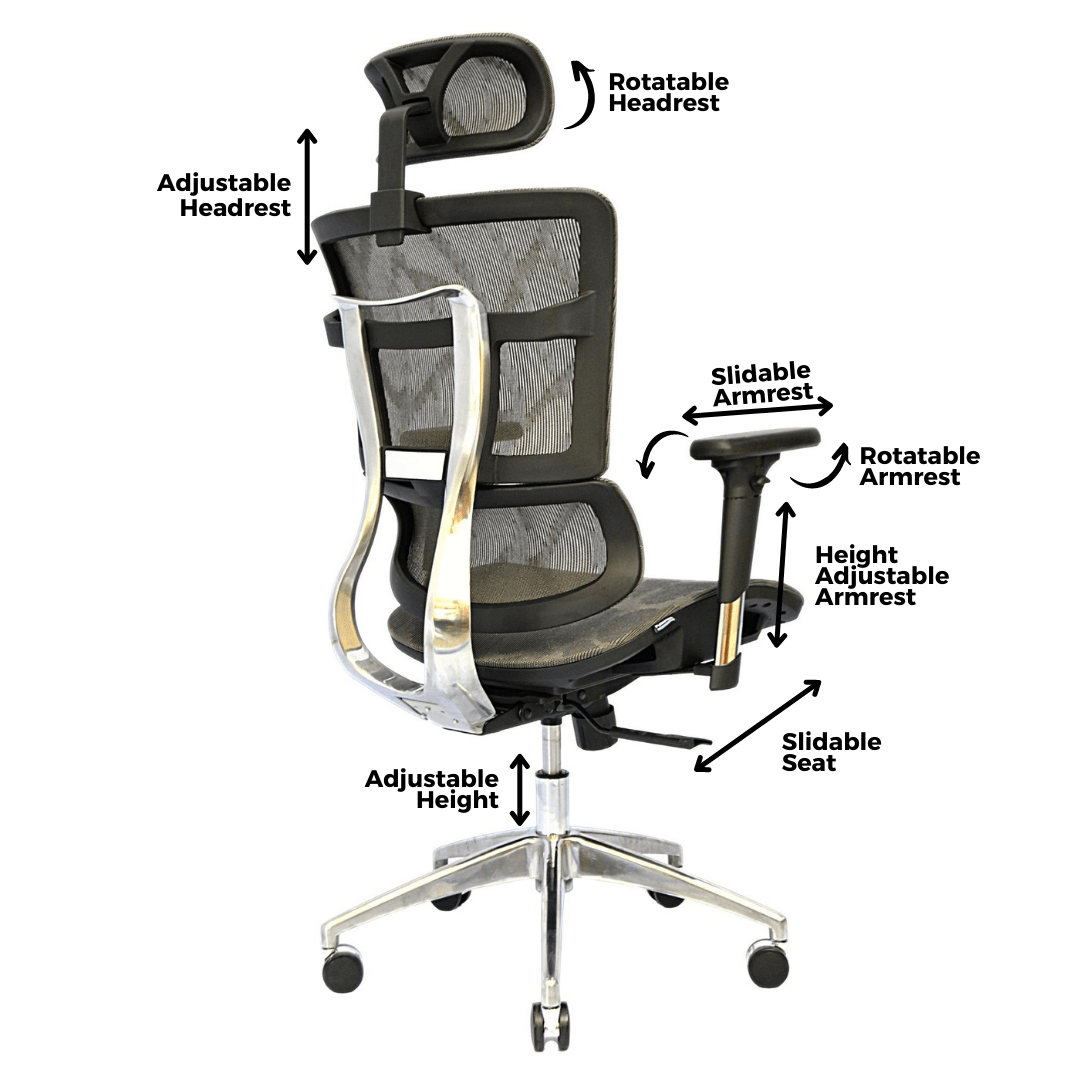 Complete Multifunction Chair (FT-HC03) Lava Gray - best office chair in bangladesh,  executive chair for office, childs table and chair set, Gaming Chair, Digital Safety Locker, Bar Stool, leather boss chair, Restaurant Chair, Large Antique Wall Mirror -Furnitex Limited