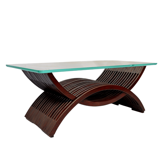 Dual Quarter Moon Shape Center Table (FT-CT01) - best office chair in bangladesh,  executive chair for office, childs table and chair set, Gaming Chair, Digital Safety Locker, Bar Stool, leather boss chair, Restaurant Chair, Large Antique Wall Mirror -Furnitex Limited