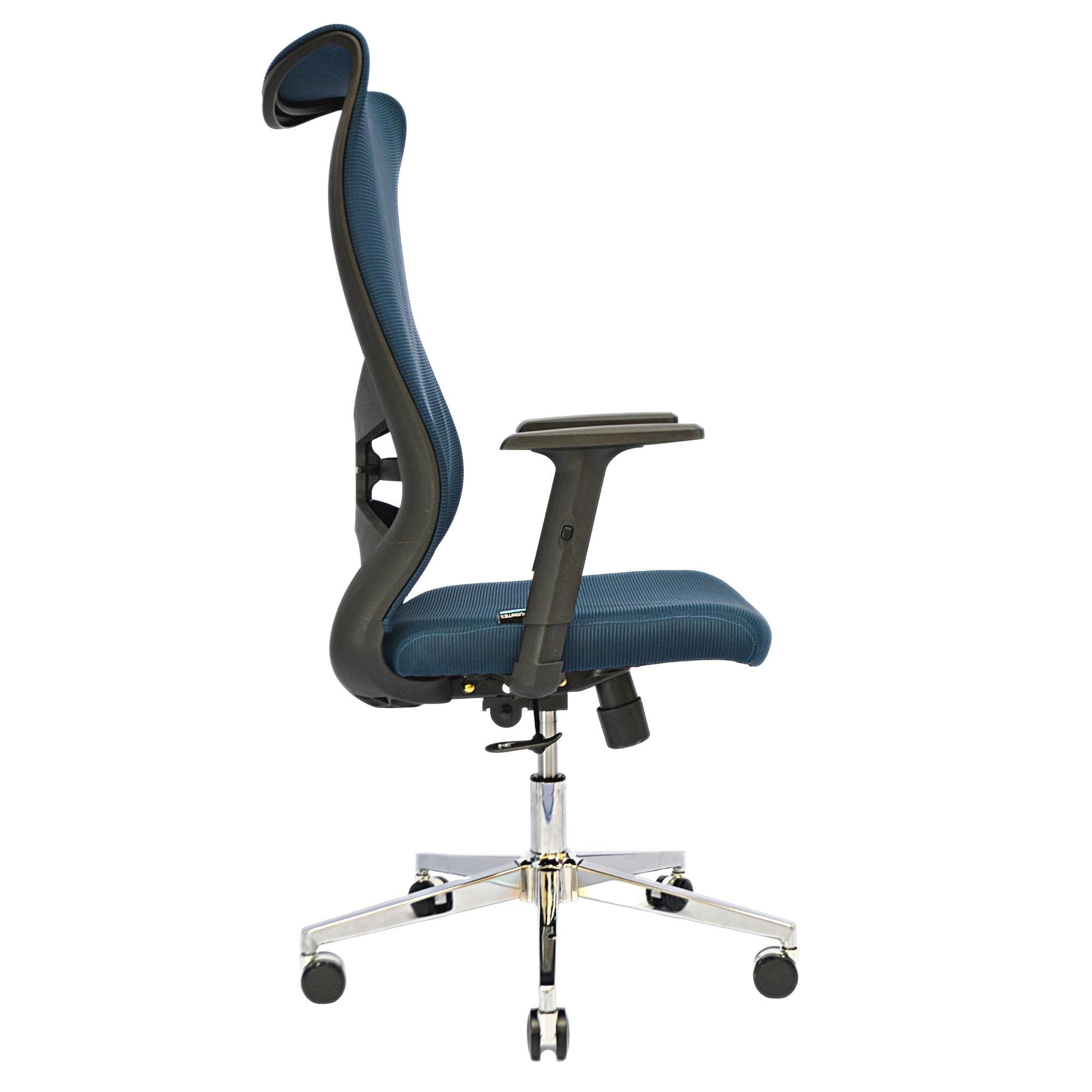Executive Mesh Office Chair (FT-H987) Ocean Blue - best office chair in bangladesh,  executive chair for office, childs table and chair set, Gaming Chair, Digital Safety Locker, Bar Stool, leather boss chair, Restaurant Chair, Large Antique Wall Mirror -Furnitex Limited