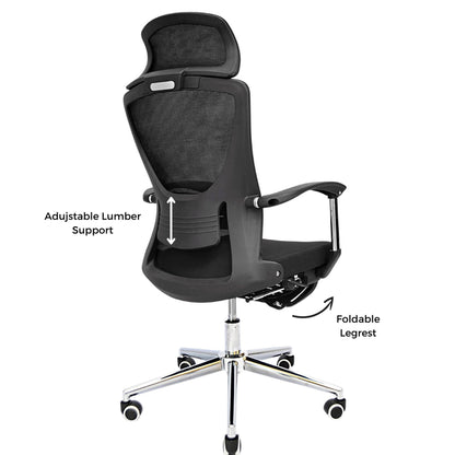 Executive Office Chair (FT-6067) Black - best office chair in bangladesh,  executive chair for office, childs table and chair set, Gaming Chair, Digital Safety Locker, Bar Stool, leather boss chair, Restaurant Chair, Large Antique Wall Mirror -Furnitex Limited