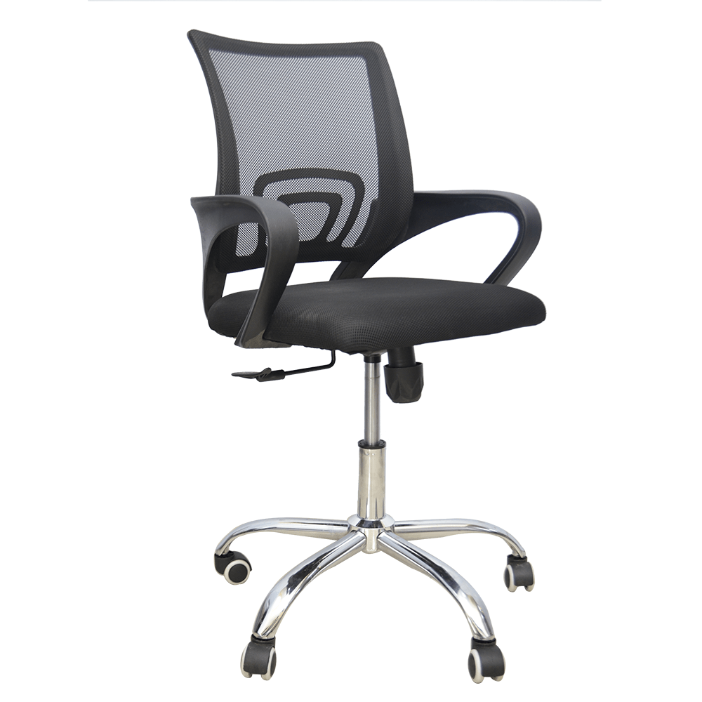 Hydraulic Chair (FT-H4006) Black - best office chair in bangladesh,  executive chair for office, childs table and chair set, Gaming Chair, Digital Safety Locker, Bar Stool, leather boss chair, Restaurant Chair, Large Antique Wall Mirror -Furnitex Limited