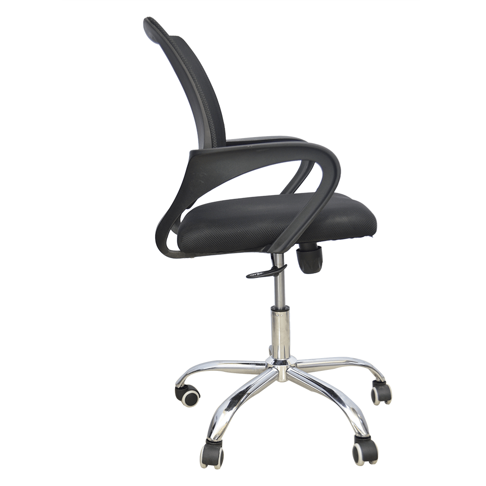 Hydraulic Chair (FT-H4006) Black - best office chair in bangladesh,  executive chair for office, childs table and chair set, Gaming Chair, Digital Safety Locker, Bar Stool, leather boss chair, Restaurant Chair, Large Antique Wall Mirror -Furnitex Limited