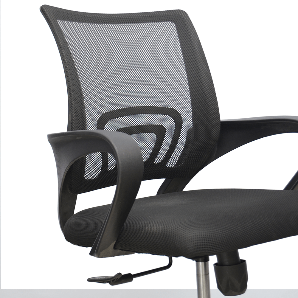 Hydraulic Chair (FT-H4006) Black - best office chair in bangladesh,  executive chair for office, childs table and chair set, Gaming Chair, Digital Safety Locker, Bar Stool, leather boss chair, Restaurant Chair, Large Antique Wall Mirror -Furnitex Limited