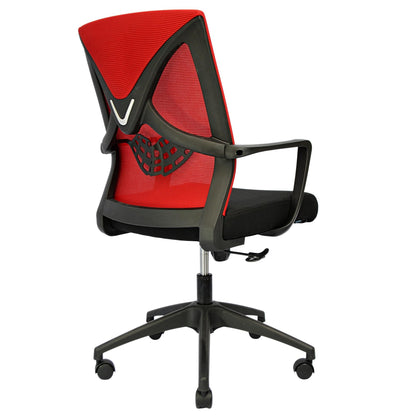 Hydraulic Chair (FT-H8047) Garnet Red Black - best office chair in bangladesh,  executive chair for office, childs table and chair set, Gaming Chair, Digital Safety Locker, Bar Stool, leather boss chair, Restaurant Chair, Large Antique Wall Mirror -Furnitex Limited