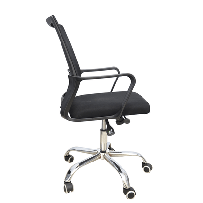 Hydraulic Chair (FT-HJ0601) Black - best office chair in bangladesh,  executive chair for office, childs table and chair set, Gaming Chair, Digital Safety Locker, Bar Stool, leather boss chair, Restaurant Chair, Large Antique Wall Mirror -Furnitex Limited