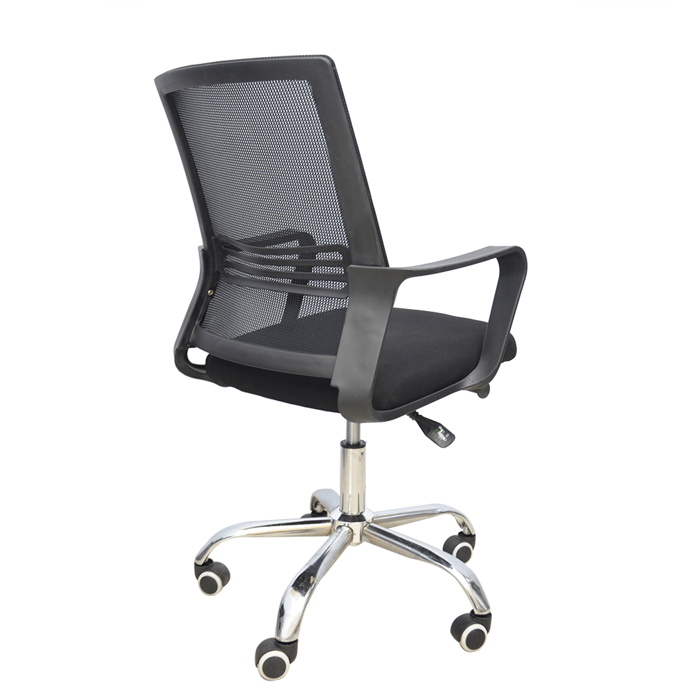 Hydraulic Chair (FT-HJ0601) Black - best office chair in bangladesh,  executive chair for office, childs table and chair set, Gaming Chair, Digital Safety Locker, Bar Stool, leather boss chair, Restaurant Chair, Large Antique Wall Mirror -Furnitex Limited