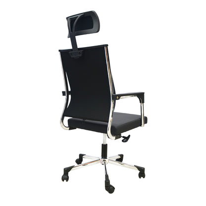 Hydraulic Office Chair (FT-H107) Black - best office chair in bangladesh,  executive chair for office, childs table and chair set, Gaming Chair, Digital Safety Locker, Bar Stool, leather boss chair, Restaurant Chair, Large Antique Wall Mirror -Furnitex Limited