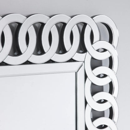 Large Golden Patterned Rectangular Diamond Cut Wall Mirror (Golden) - best office chair in bangladesh,  executive chair for office, childs table and chair set, Gaming Chair, Digital Safety Locker, Bar Stool, leather boss chair, Restaurant Chair, Large Antique Wall Mirror -Furnitex Limited