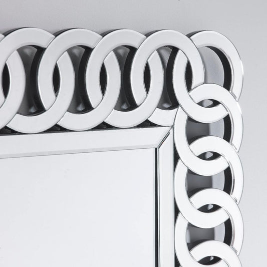 Large Golden Patterned Rectangular Diamond Cut Wall Mirror (Golden) - best office chair in bangladesh,  executive chair for office, childs table and chair set, Gaming Chair, Digital Safety Locker, Bar Stool, leather boss chair, Restaurant Chair, Large Antique Wall Mirror -Furnitex Limited