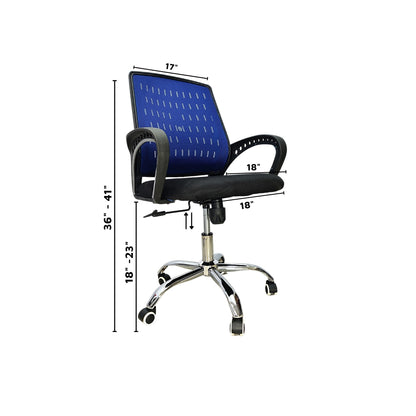 Office Chair Commercial Furniture Mesh (FT-H898) Blue - best office chair in bangladesh,  executive chair for office, childs table and chair set, Gaming Chair, Digital Safety Locker, Bar Stool, leather boss chair, Restaurant Chair, Large Antique Wall Mirror -Furnitex Limited