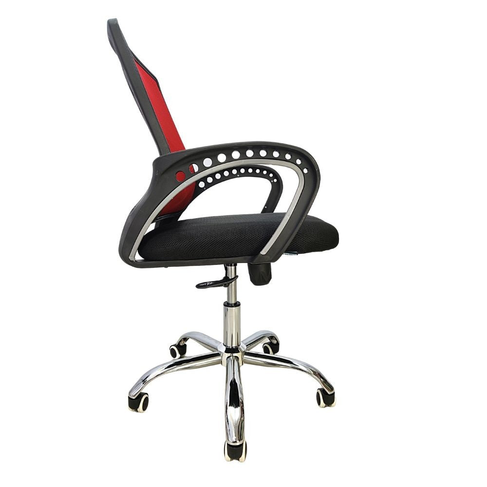 Office Chair Commercial Furniture Mesh (FT-H898) Red - best office chair in bangladesh,  executive chair for office, childs table and chair set, Gaming Chair, Digital Safety Locker, Bar Stool, leather boss chair, Restaurant Chair, Large Antique Wall Mirror -Furnitex Limited