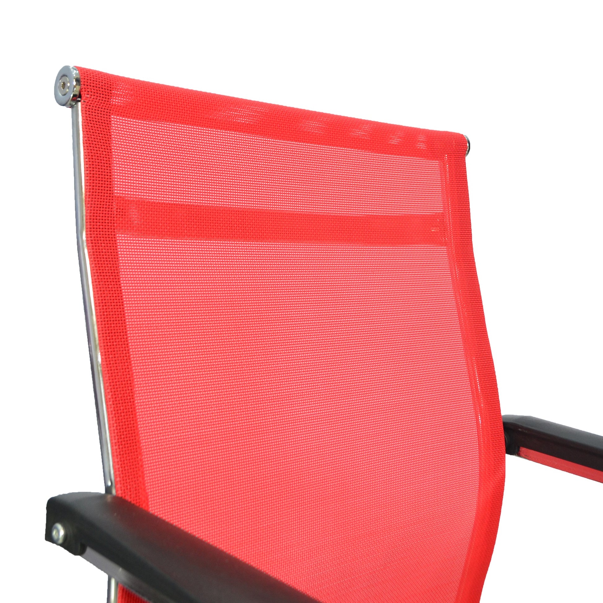 Office Visiting Chair (FT-V1113) Red - best office chair in bangladesh,  executive chair for office, childs table and chair set, Gaming Chair, Digital Safety Locker, Bar Stool, leather boss chair, Restaurant Chair, Large Antique Wall Mirror -Furnitex Limited