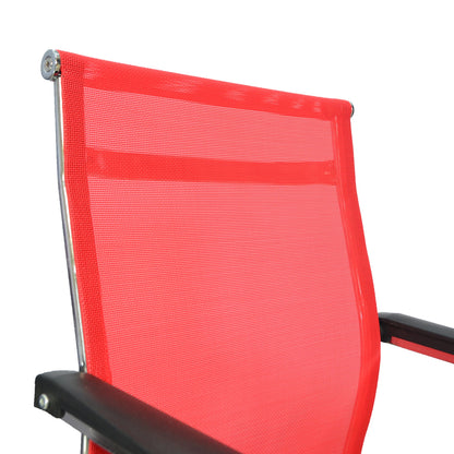 Office Visiting Chair (FT-V1113) Red - best office chair in bangladesh,  executive chair for office, childs table and chair set, Gaming Chair, Digital Safety Locker, Bar Stool, leather boss chair, Restaurant Chair, Large Antique Wall Mirror -Furnitex Limited